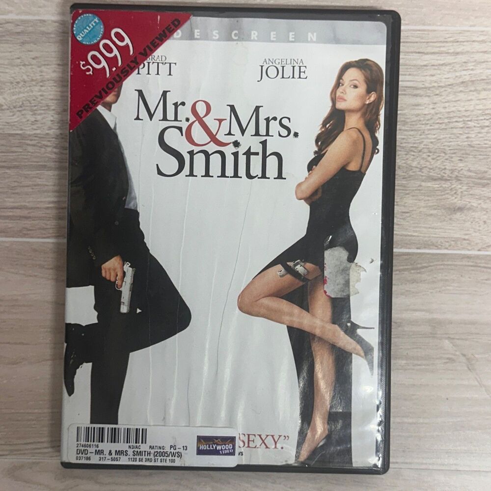 Mr & Mrs Smith DVD 2005 Widescreen Brad Pitt Angelina Jolie